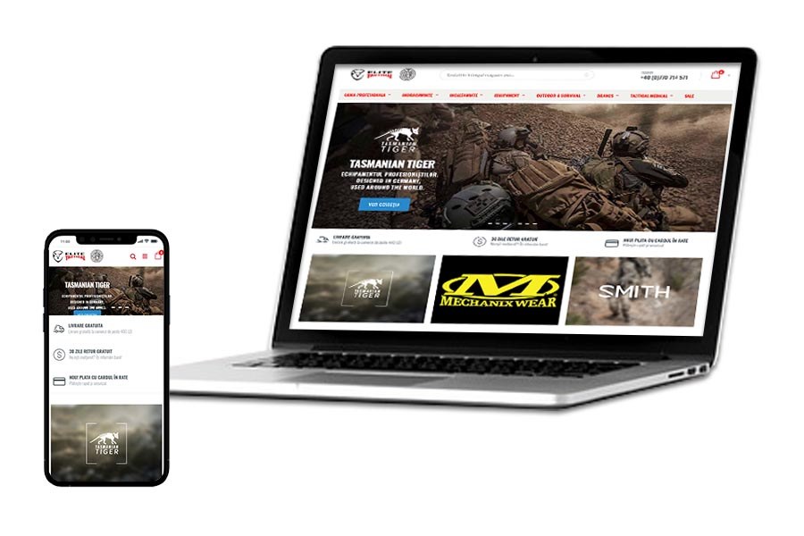 Elite Tactical eCommerce development